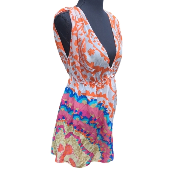 Tibi Silk Dress Beach Cover up Vacation Cruise Dress in Sz Small - Picture 4 of 16